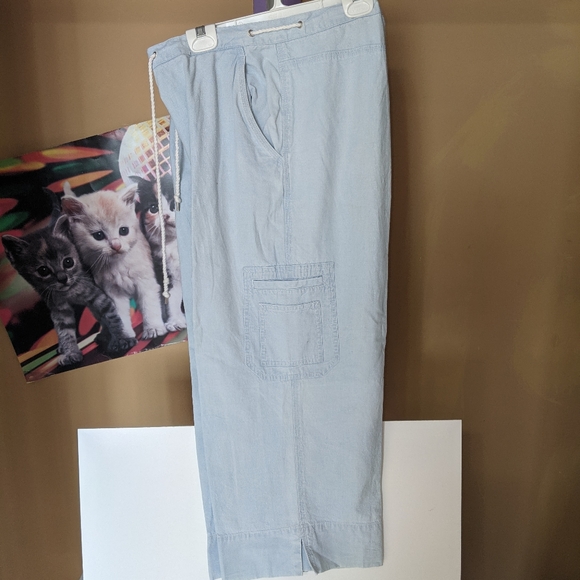 Lauren Denim Co. Capris size 12 light blue - Picture 2 of 10
